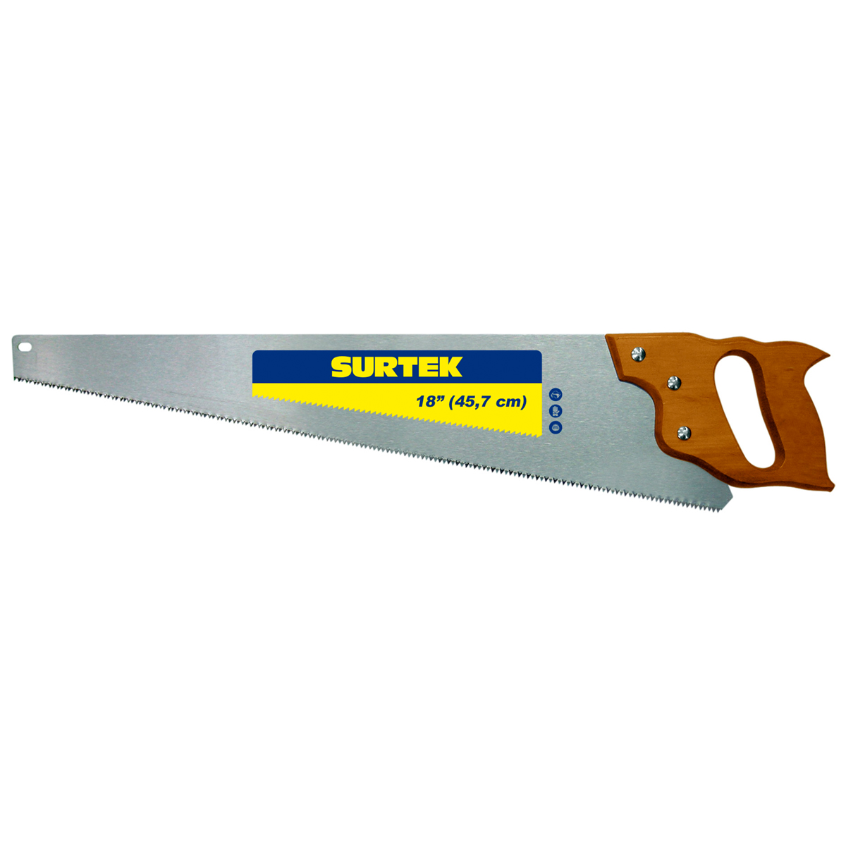 Serrucho con mango de madera triple filo 20" Surtek
