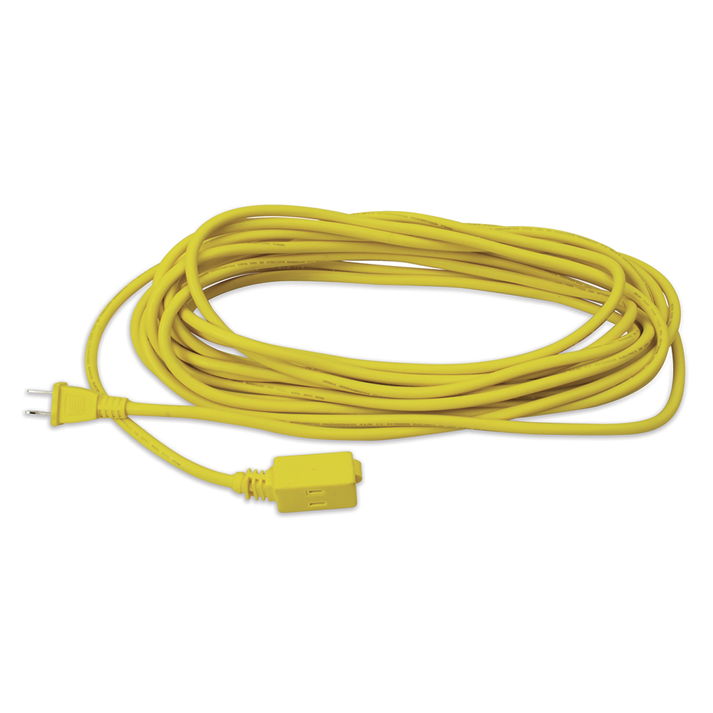 Extensión eléctrica de uso rudo polarizada color amarillo, 12 m Surtek