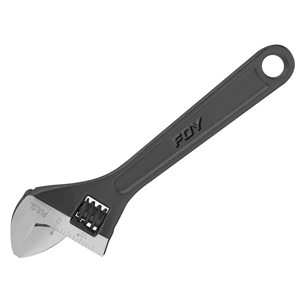 Llave ajustable pavonada 10" uso doméstico Foy