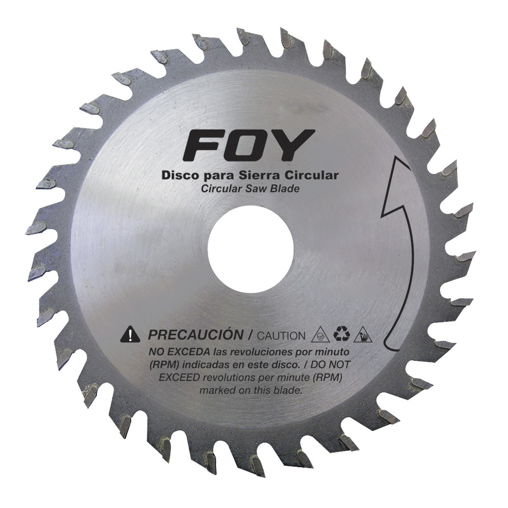 Disco para sierra circular para corte madera 60 dientes, 16" FOY