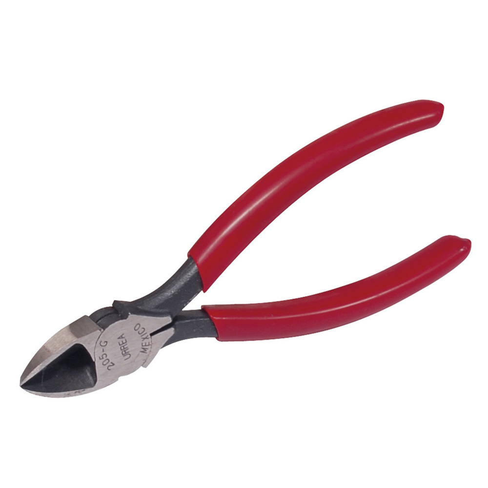 Pinza con mango rubber grip de 5-13/32" corte diagonal Urrea
