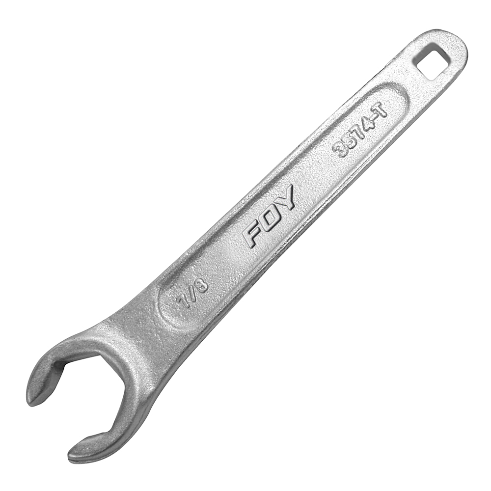 Llave para tanque de gas cromada 7/8" uso doméstico Foy