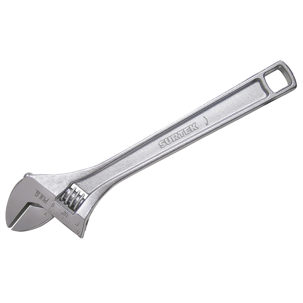 Llave ajustable cromada 6" uso profesional Surtek