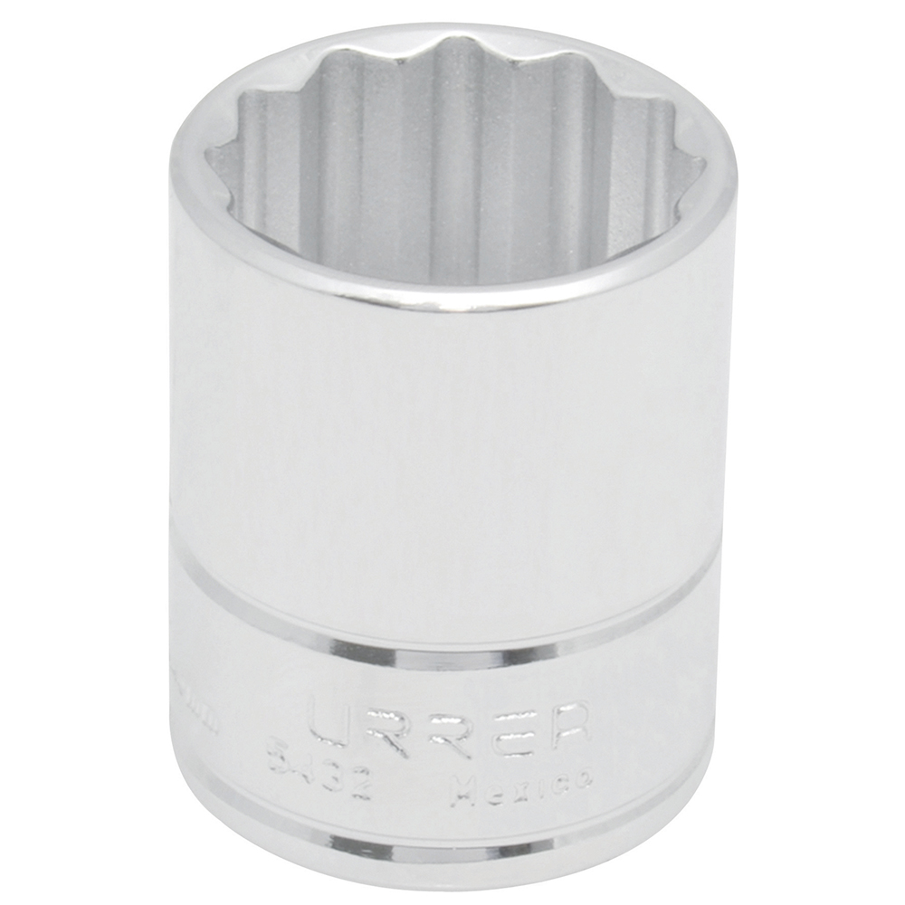 Dado en pulgadas cuadro de 1/2", 12 puntas, 1-1/16" Urrea