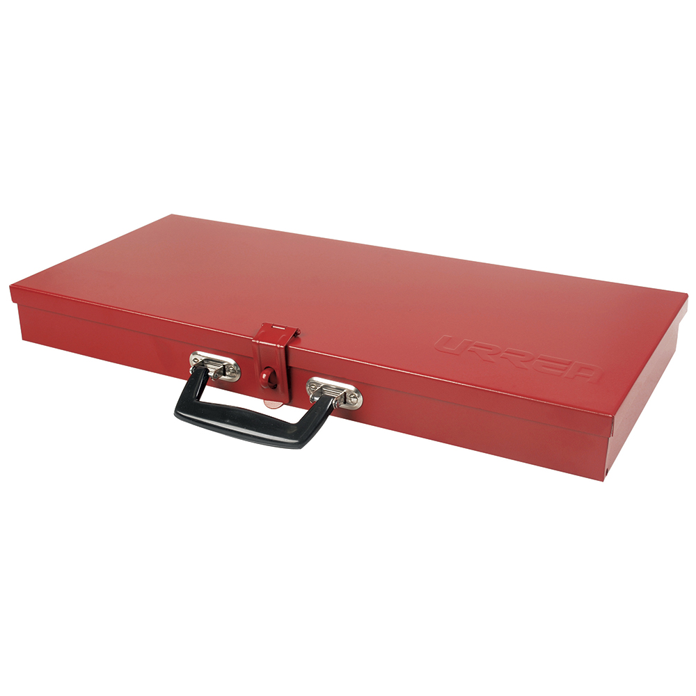 Caja metálica usos múltiples roja 19" x 8" x 1" Urrea