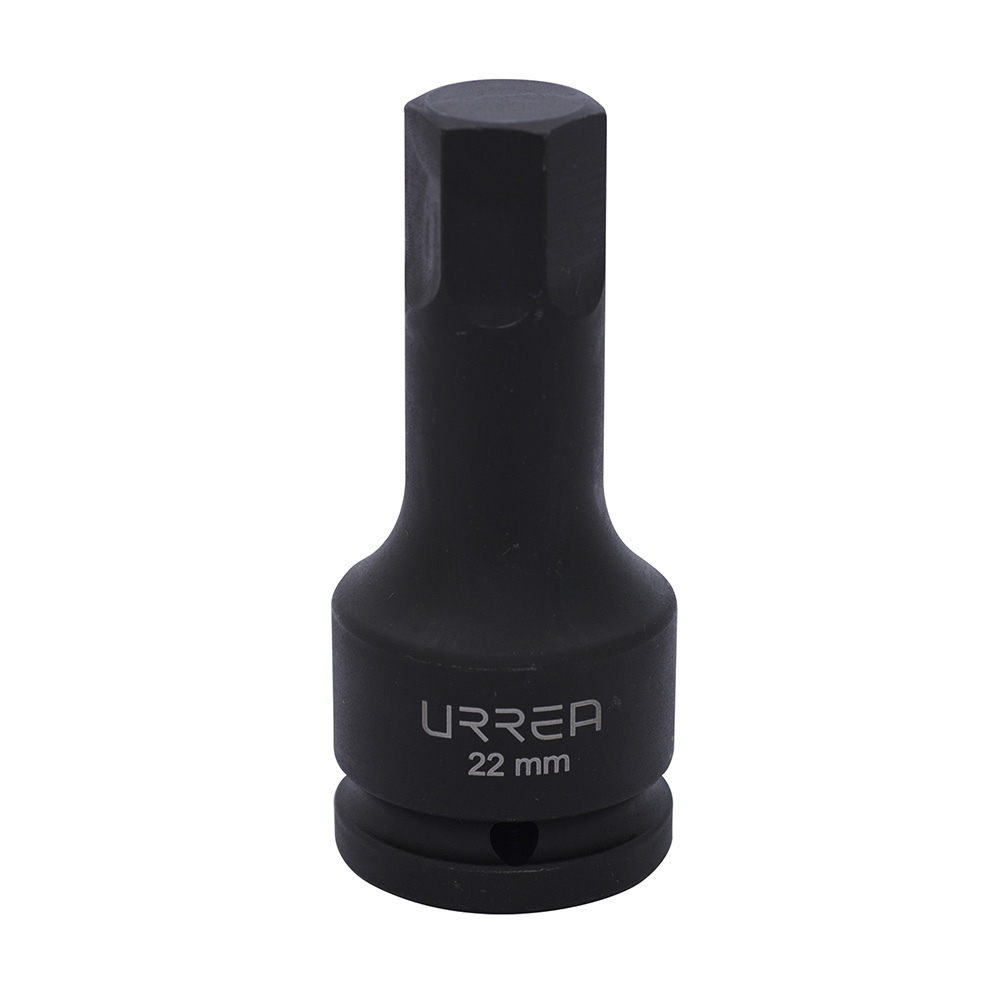 Dado de impacto con punta hexagonal métrico cuadro de 3/4", 22 mm Urrea