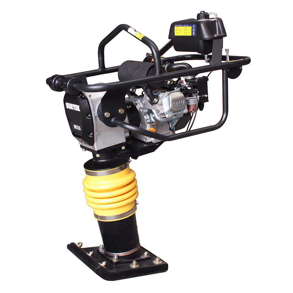 Bailarina compactadora a gasolina con motor de 4 tiempos 6.5 HP 10kN Surtek