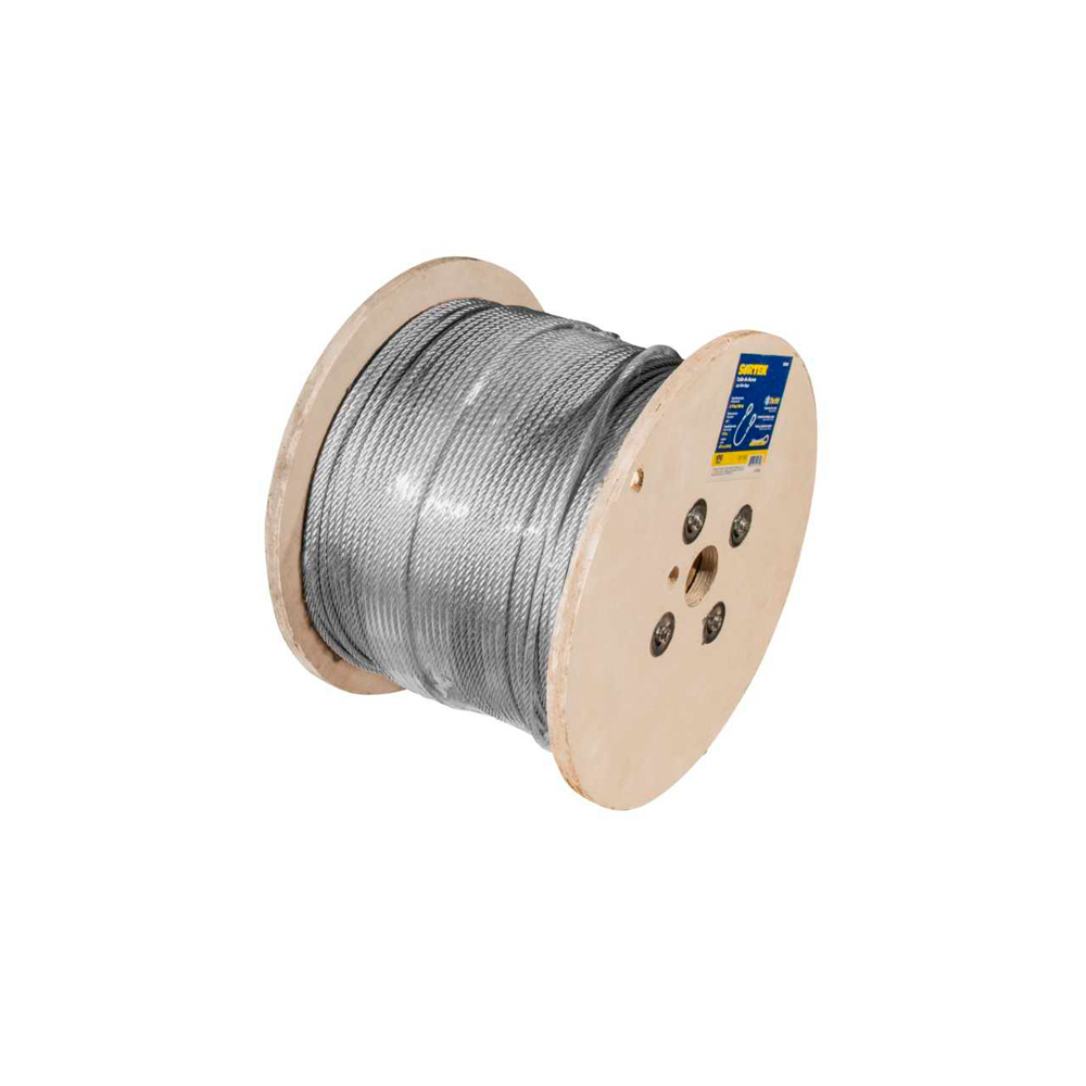 Cable de acero 7 x 19, 1/4" x 457 m Surtek