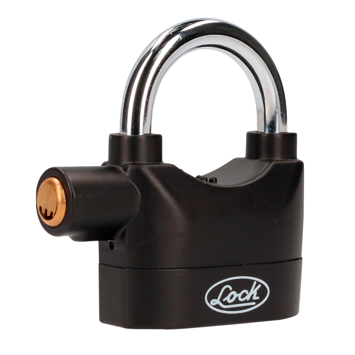 Candado con alarma sonora 70 mm, llave de puntos Lock