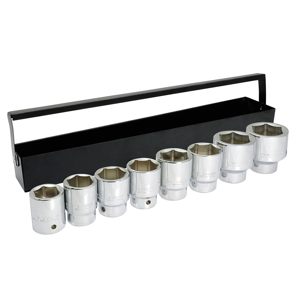 Juego de 8 dados en pulgadas cuadro de 3/4", 6 puntas Surtek
