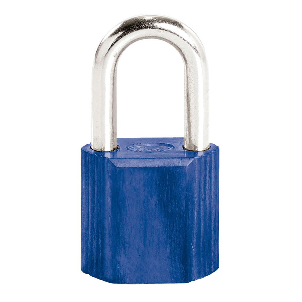Candado No.9 largo 38 mm, color azul Lock