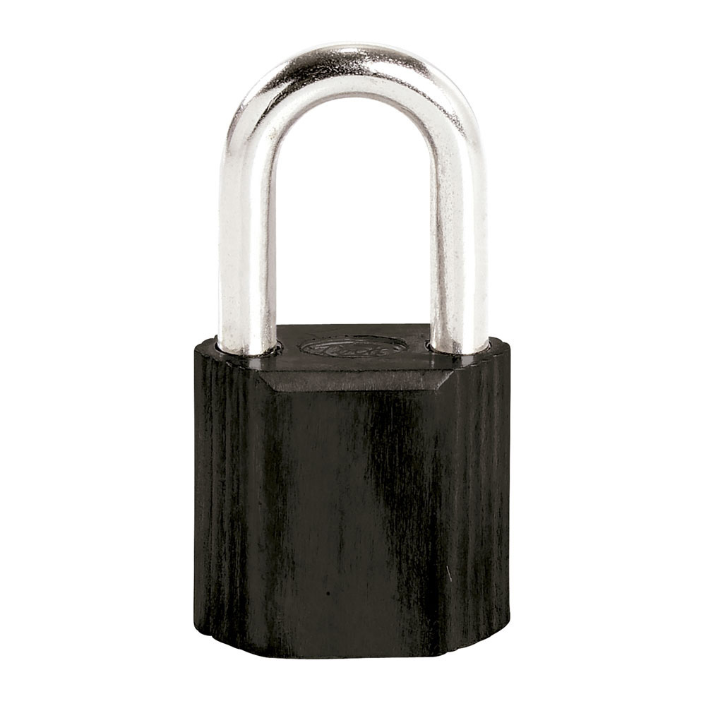 Candado No.9 largo 38 mm, color negro Lock