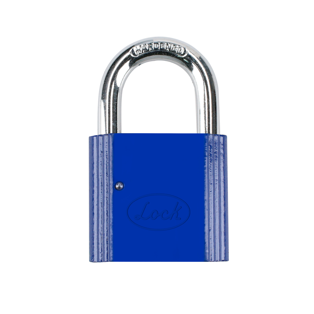 Candado No.9 corto 38 mm, color azul Lock