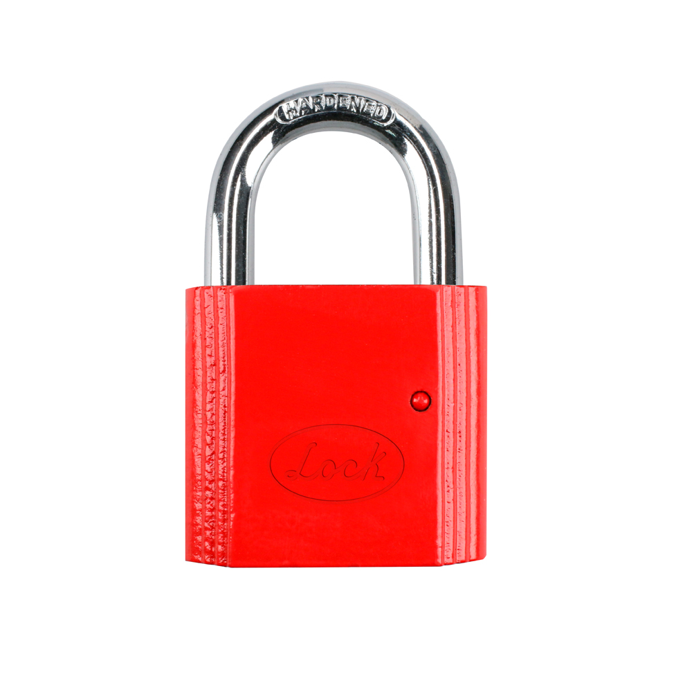 Candado No.9 corto 38 mm, color rojo Lock