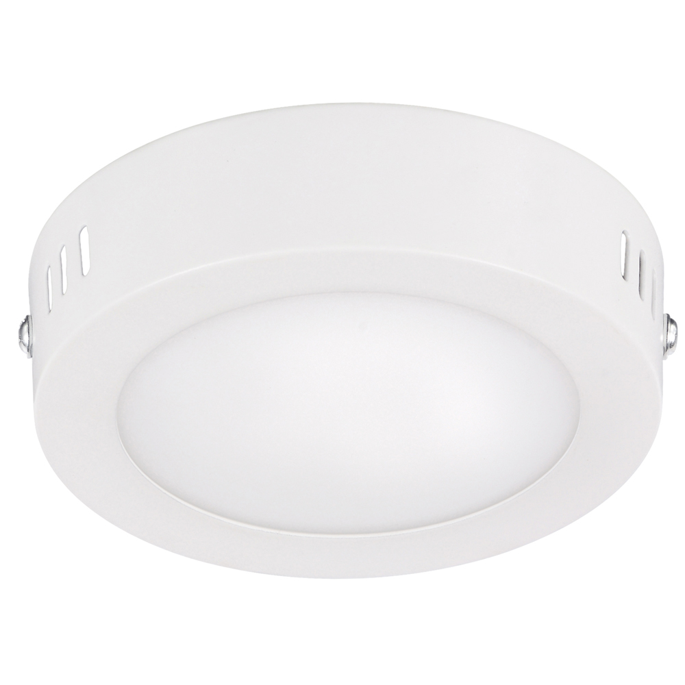 Luminario LED de sobreponer redondo, 6 W, luz fría Surtek