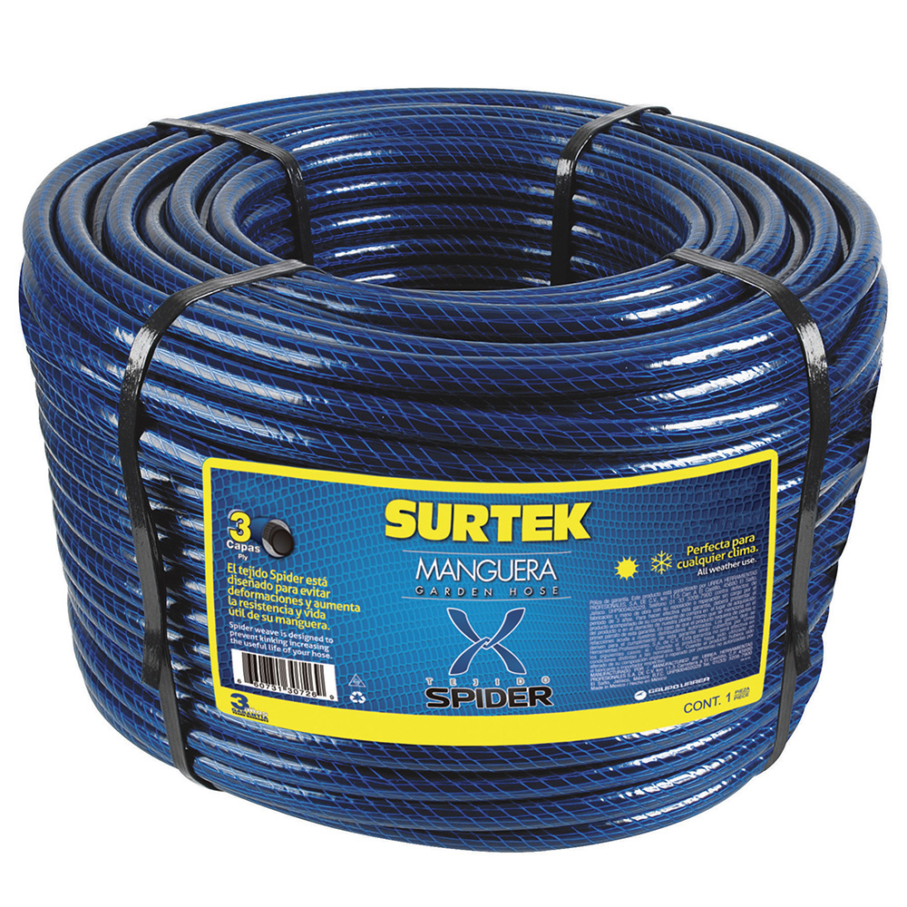 Manguera para jardín tejido spider 1", 100 m Surtek