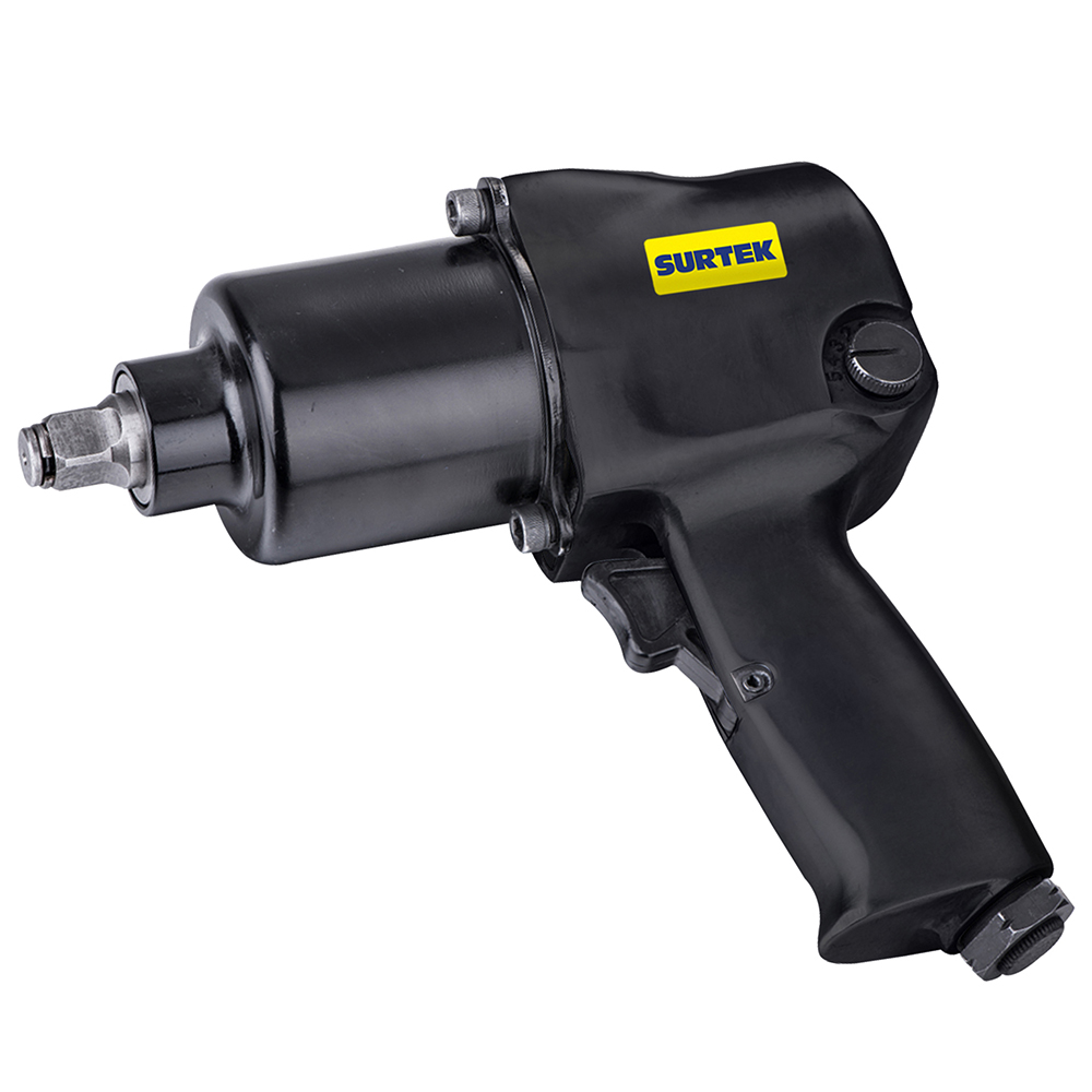 Pistola de impacto neumática sistema twin hammer 360ft-lb cuadro de 1/2" Surtek