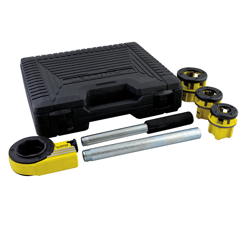 Juego de tarraja para tubos NPT 1/2" a 1", 4 piezas Surtek